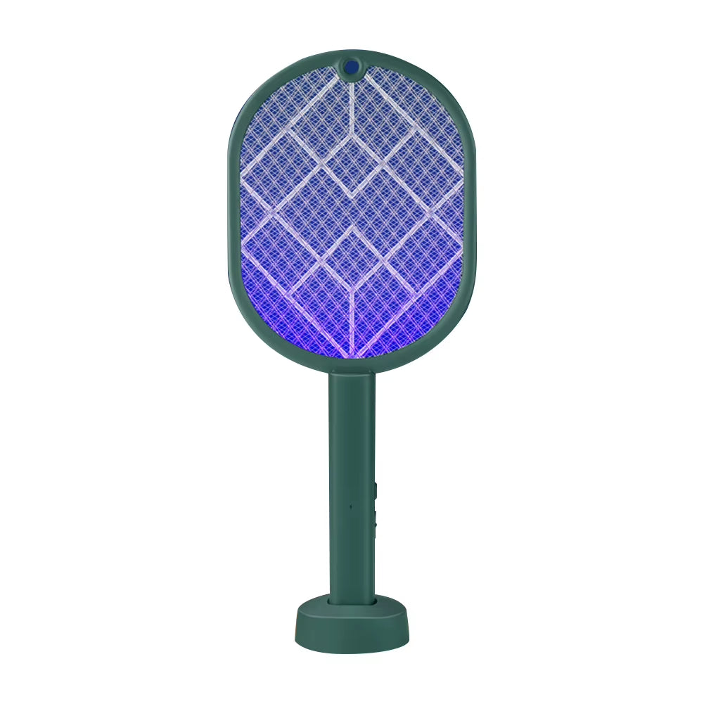 New 2-In-1 Mosquito Killer Lamp Multifunctional Angle Telescopic Mosquito Swatter USB Rechargeable Mosquito Swatter Bat Swatter